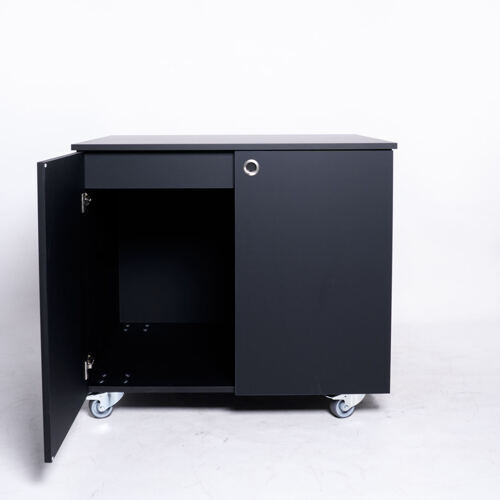 Massgeschneiderte Möbel für Kaffeemaschine Holz auf Rollen